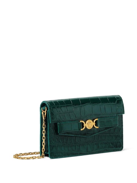 Versace Medusa '95 croc-embossed wallet - Green - zdjęcie produktu nr 2