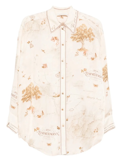 ZIMMERMANN graphic-print shirt - Neutrals - zdjęcie produktu nr 1