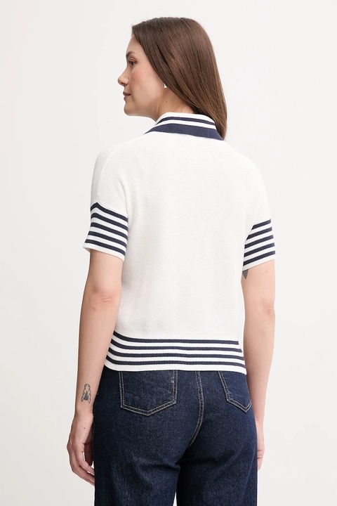 United Colors of Benetton sweter bawełniany damskie kolor beżowy lekki 1294E301D - zdjęcie produktu nr 2