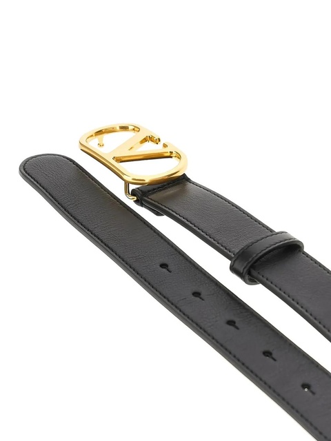 Valentino Garavani V-logo buckle belt - Black - zdjęcie produktu nr 2