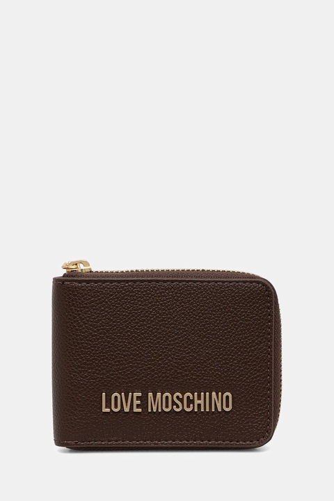 Love Moschino portfel damski kolor brązowy JC5639PP1NLD0301 - zdjęcie produktu nr 1