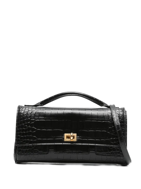 Balenciaga embossed croc crossbody bag - Black - zdjęcie produktu nr 1