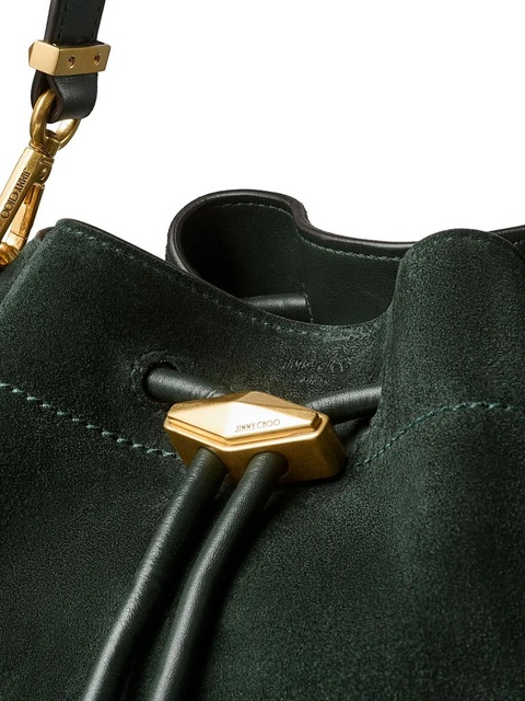 Jimmy Choo medium Cinch bucket bag - Green - zdjęcie produktu nr 2