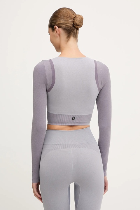 On longsleeve do jogi Studio kolor fioletowy 1WF10263857 - zdjęcie produktu nr 2