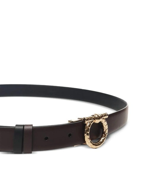 Ferragamo Gancini-buckle leather belt - Brown - zdjęcie produktu nr 2