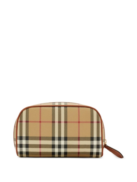 Burberry small Check travel pouch - Neutrals - zdjęcie produktu nr 2