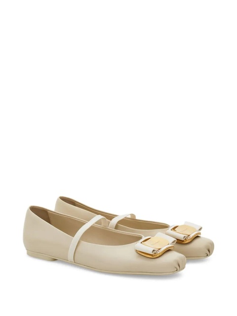 Ferragamo New Vara buckle-detail ballet flats - Neutrals - zdjęcie produktu nr 2