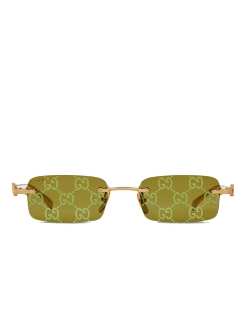 Gucci rectangle sunglasses - Gold - zdjęcie produktu nr 1