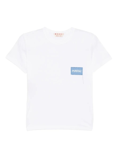 Marni logo-patch T-shirt - White - zdjęcie produktu nr 1