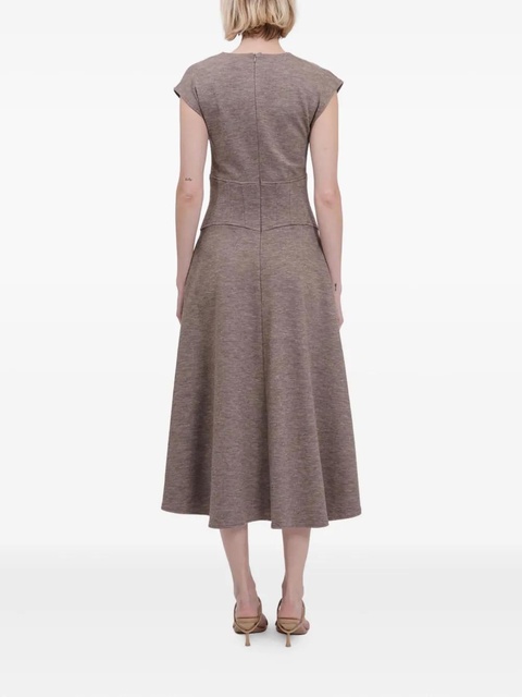Simkhai cowl-neck flared dress - Brown - zdjęcie produktu nr 2