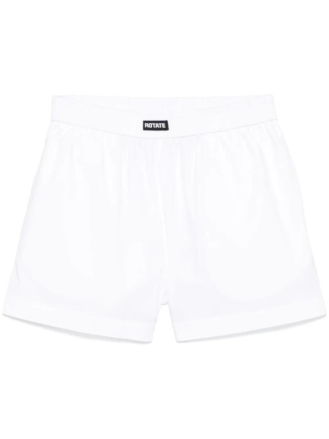 ROTATE BIRGER CHRISTENSEN poplin boxer shorts - White - zdjęcie produktu nr 1