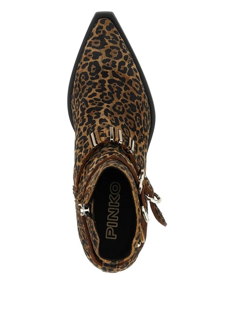 PINKO Tex 13 leopard-print ankle boots - Brown - zdjęcie produktu nr 2