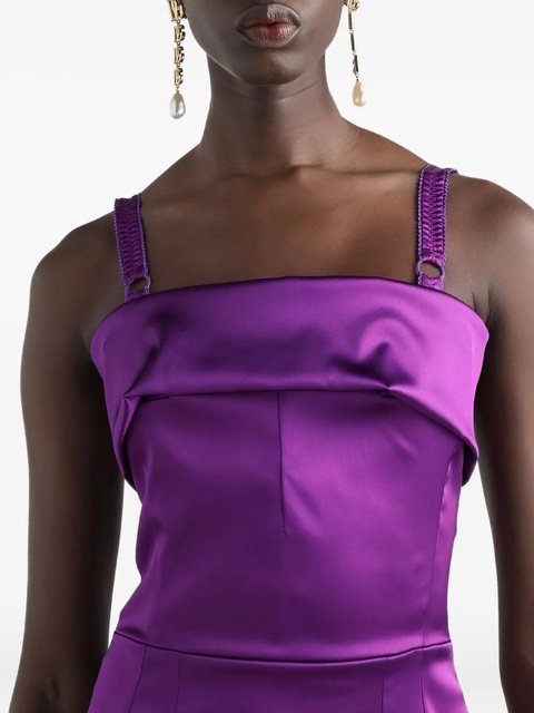 Dolce & Gabbana satin midi dress - Purple - zdjęcie produktu nr 1