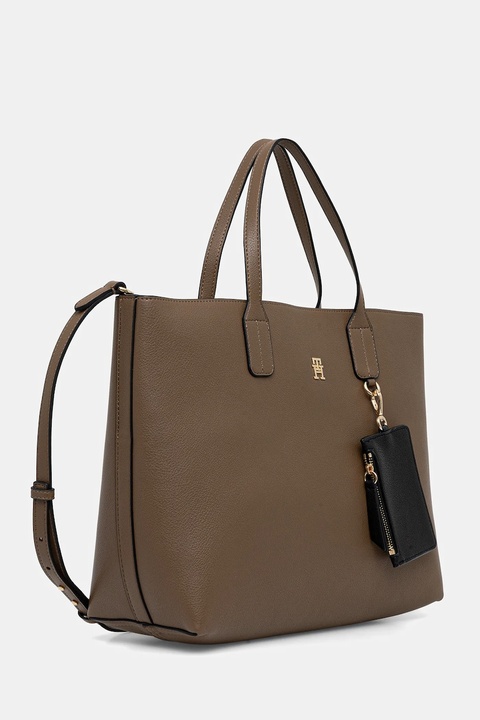 Tommy Hilfiger torebka kolor brązowy AW0AW18122 - zdjęcie produktu nr 2