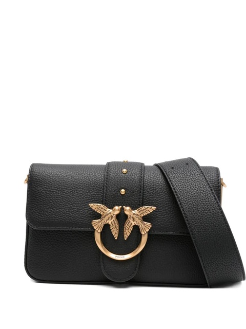 PINKO mini Love flap shoulder bag - Black - zdjęcie produktu nr 1