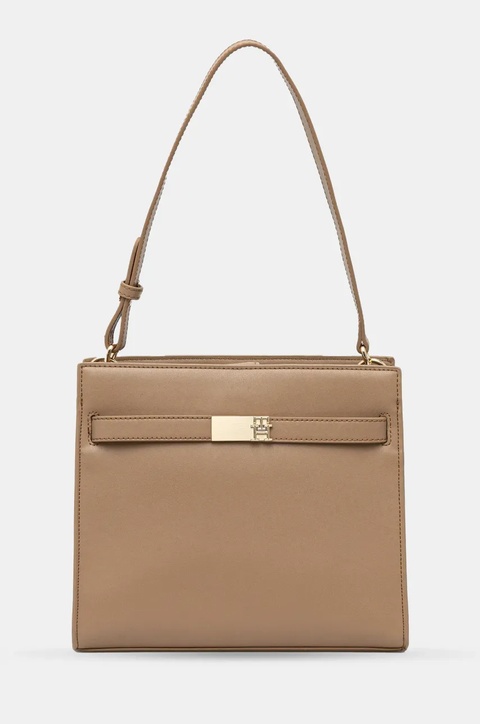 Tommy Hilfiger torebka kolor beżowy AW0AW17182 - zdjęcie produktu nr 1