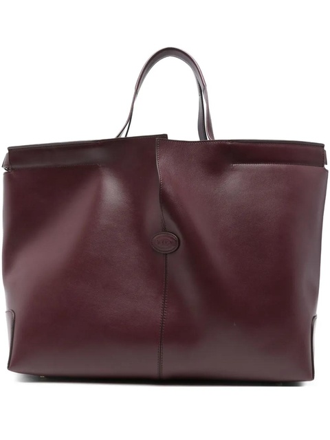 Tod's medium leather tote bag - Red - zdjęcie produktu nr 1