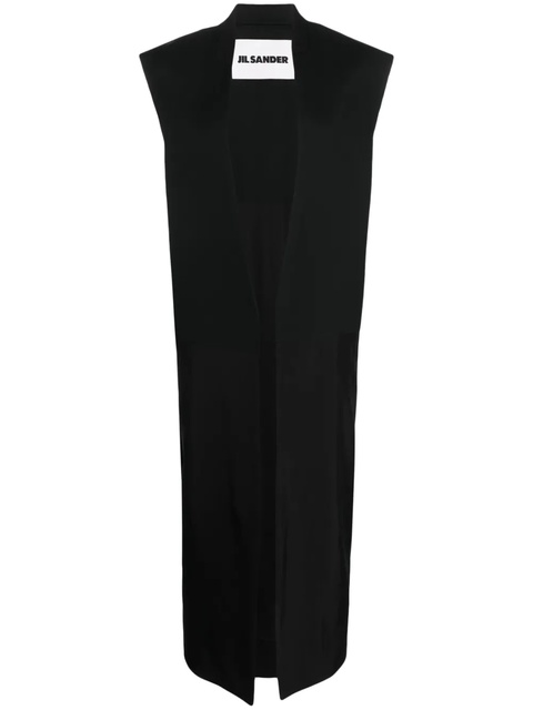 Jil Sander single-breasted tailored vest - Black - zdjęcie produktu nr 1