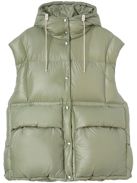 Jil Sander quilted down gilet - Green - zdjęcie produktu nr 1