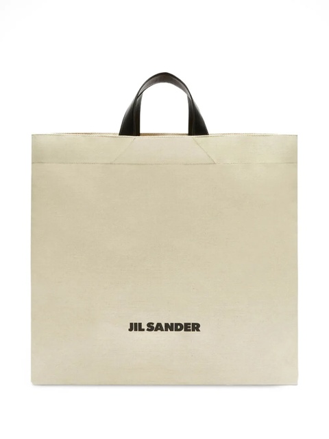 Jil Sander logo-print tote bag - Neutrals - zdjęcie produktu nr 1