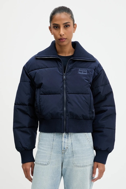 Tommy Jeans kurtka kolor granatowy zimowa oversize DW0DW21659 - zdjęcie produktu nr 1