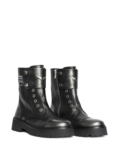 Zadig&Voltaire leather combat boots - Black - zdjęcie produktu nr 2