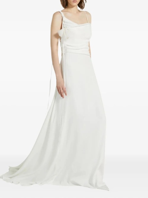 Max Mara Ghiglia draped maxi dress - White - zdjęcie produktu nr 1