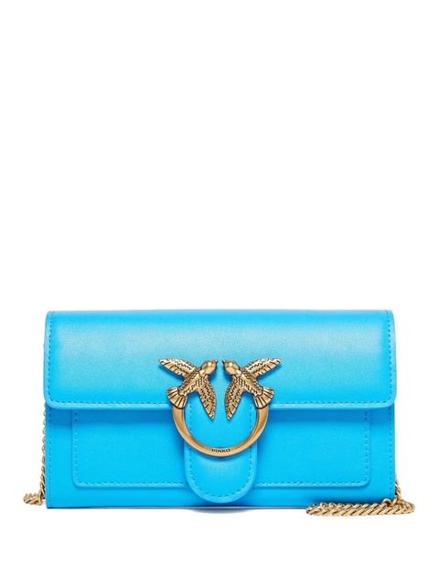 PINKO Love-Birds chain cross body bag - Blue - zdjęcie produktu nr 1