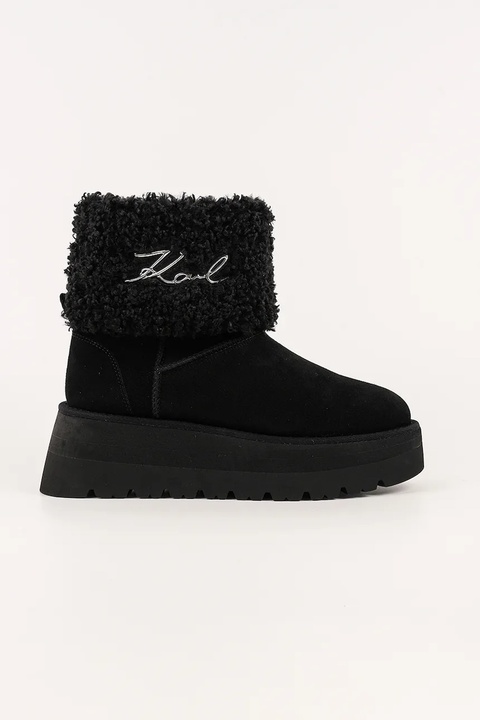 Karl Lagerfeld śniegowce SKYLAR kolor czarny KL48653 - zdjęcie produktu nr 1