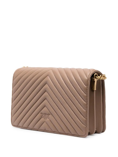 PINKO Love Click Classic leather bag - Neutrals - zdjęcie produktu nr 2