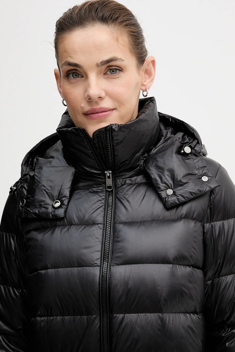 Tommy Hilfiger kurtka puchowa kolor czarny przejściowa WW0WW47355 - zdjęcie produktu nr 1