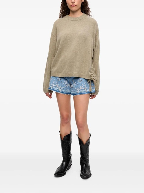 GANNI drawstring sweater - Neutrals - zdjęcie produktu nr 2