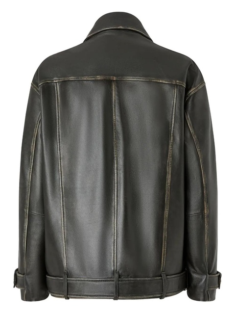 PINKO leather jacket - Black - zdjęcie produktu nr 2
