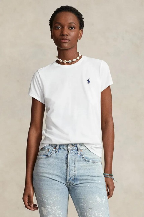 Polo Ralph Lauren t-shirt bawełniany kolor biały 211898698 - zdjęcie produktu nr 1