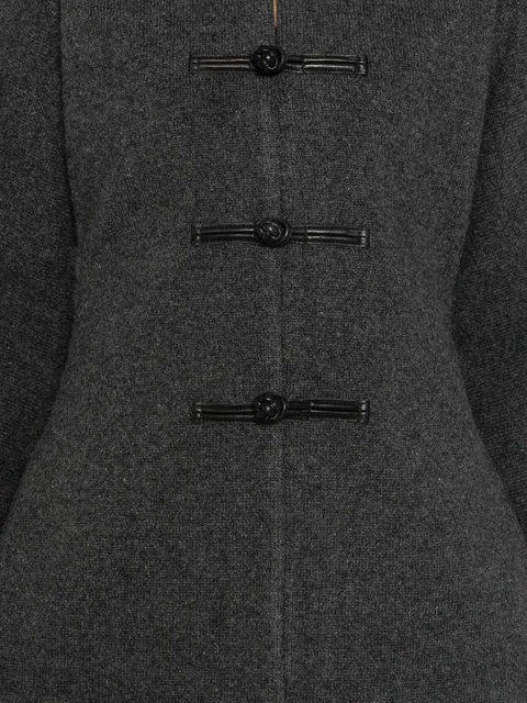 Róhe Mandarin crew-neck cardigan - Grey - zdjęcie produktu nr 2