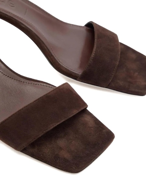 Aeyde 55mm Ilvy suede sandals - Brown - zdjęcie produktu nr 1