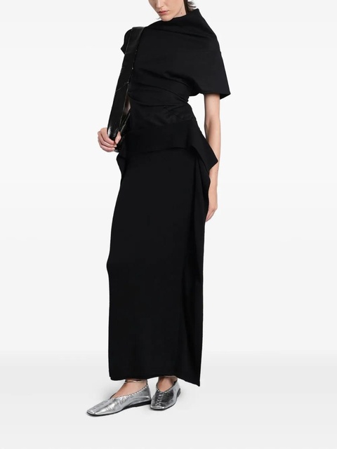 ENTIRE STUDIOS layered draped skirt - Black - zdjęcie produktu nr 1
