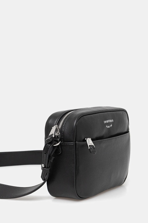 Emporio Armani torebka skórzana kolor czarny EW003032 AF19229 - zdjęcie produktu nr 2