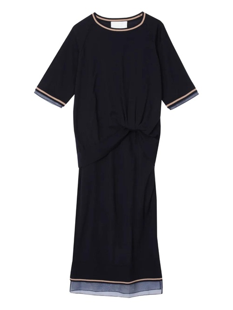 3.1 Phillip Lim twist-detail wool dress - Blue - zdjęcie produktu nr 1