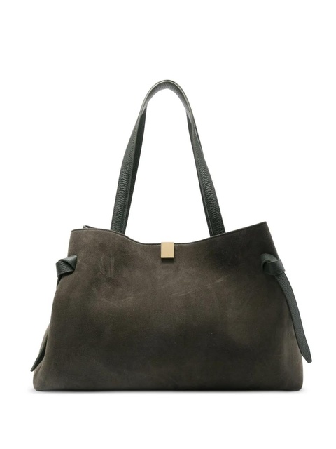 Yuzefi Gyoza tie-detail suede tote bag - Green - zdjęcie produktu nr 1