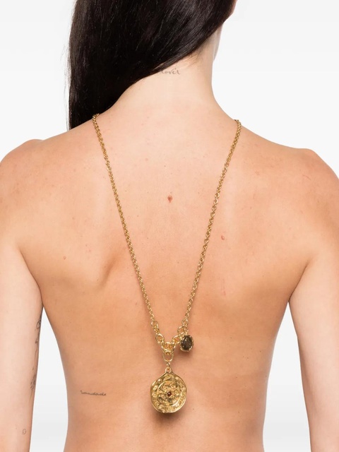 Chloé coin jasper gem charm necklace - Gold - zdjęcie produktu nr 1