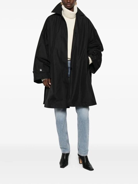 TOTEME drop-shoulder trench coat - Black - zdjęcie produktu nr 1