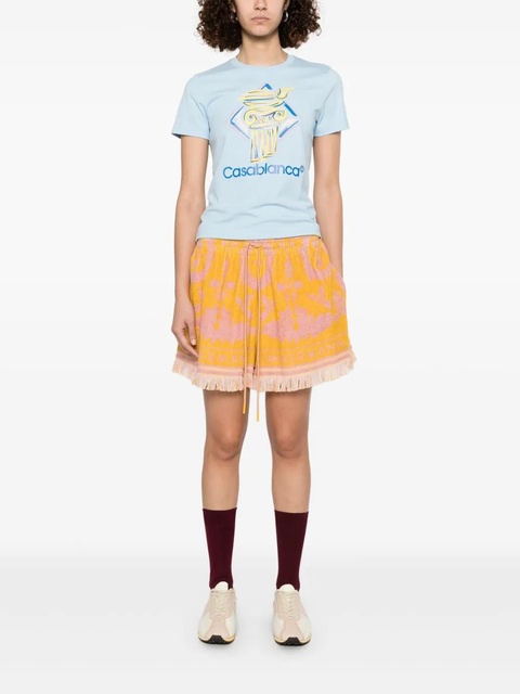 Casablanca Diamond Column-print T-shirt - Blue - zdjęcie produktu nr 2