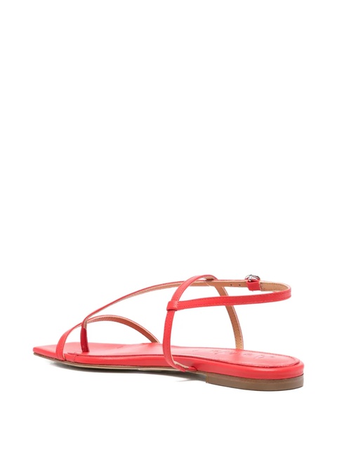 Aeyde Ella square-toe sandals - Red - zdjęcie produktu nr 2