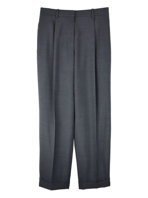 The Row TOR pleated-cuffed trousers - Black - zdjęcie produktu nr 1
