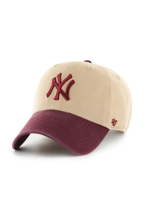 47 brand czapka z daszkiem bawełniana MLB New York Yankees kolor zielony B-NLTRG17GWS-KHA - zdjęcie produktu nr 1