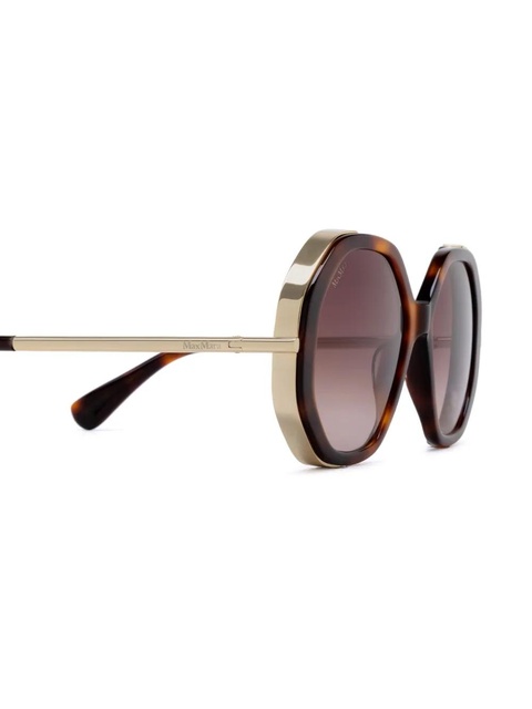 Max Mara Eyewear oversized-frame sunglasses - Brown - zdjęcie produktu nr 2