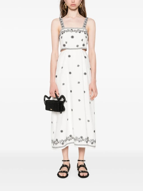 Maje embroidered cut-out maxi dress - White - zdjęcie produktu nr 2