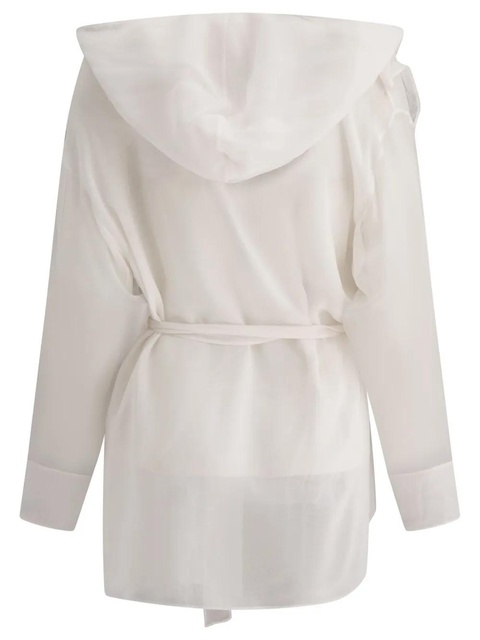 Max Mara hooded silk jacket - White - zdjęcie produktu nr 2