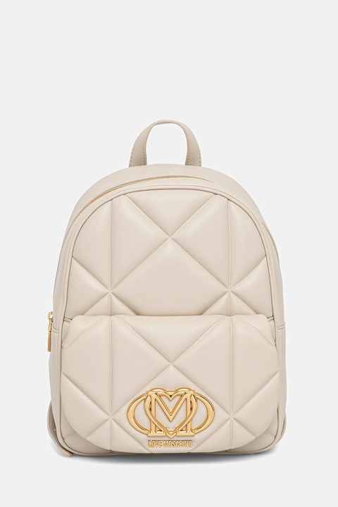 Love Moschino plecak damski kolor beżowy mały gładki JC4037PP1NLC0110 - zdjęcie produktu nr 1